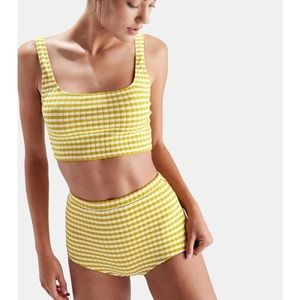 solid & striped jamie high waisted bikini set